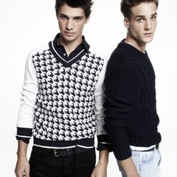 Jerseys en negro y estampado de piqué de Blanco, colección otoño 2011