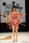 Minivestido con bolas de chocolate