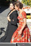 Monica Bellucci durante la grabación del spot Dolce&Gabbana junto a Bianca Balti