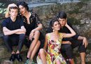 Monica Bellucci durante la grabación del spot Dolce&Gabbana en una estampa familiar con look de encaje