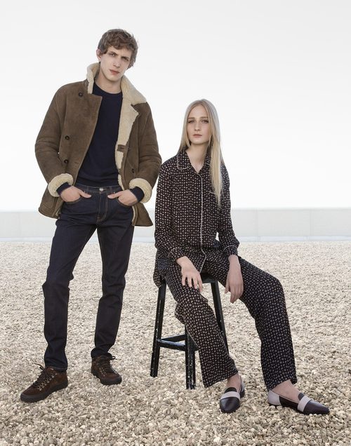 Traje de chaqueta de seda de Caramelo otoño/invierno 2016/2017
