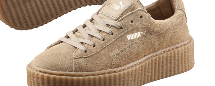 Sneakers total camel de la colección 'Creeper by Rihanna' de Puma