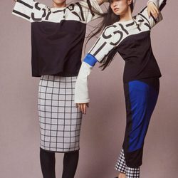 Prendas con estampado geométrico de la colección otoño/invierno 2016/2017 de Esprit y Opening Ceremony