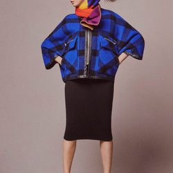 Chaqueta azul de cuadros de Esprit y Opening Ceremony otoño/invierno 2016/2017