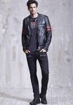 Chaqueta de cuero negra de Replay otoño/invierno 2016/2017
