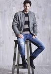 Bomber de color gris de Replay otoño/invierno 2016/2017
