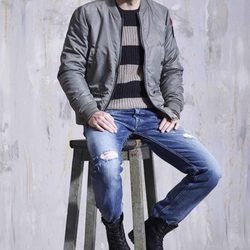 Bomber de color gris de Replay otoño/invierno 2016/2017