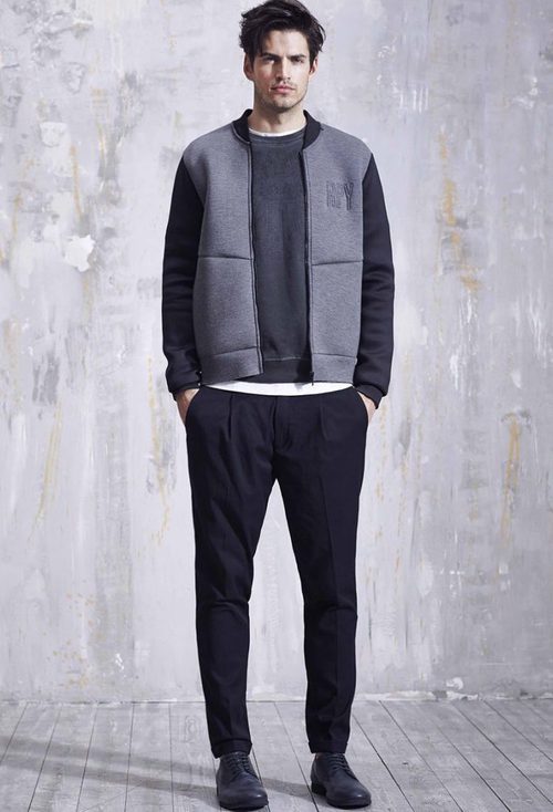 Sudadera gris y negra de Replay otoño/invierno 2016/2017