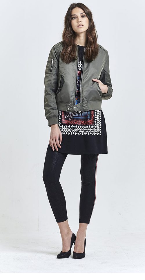 Bomber gris para mujer de Replay otoño/invierno 2016/2017