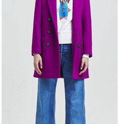 Abrigo rosa fucsia de Replay otoño/invierno 2016/2017