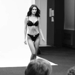 Bella Hadid en una audición para ser elegida ángel de Victoria's Secret