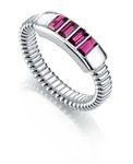 Anillo plateado con detalles en rosa de la nueva colección de Viceroy
