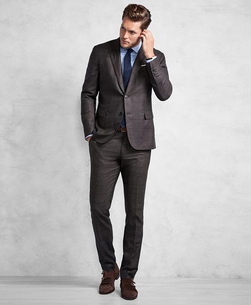 Traje color chocolate de Brooks Brothers otoño/invierno 2016/2017