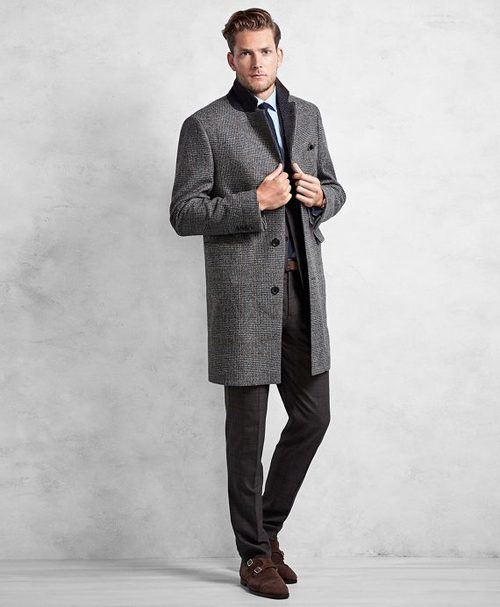 Abrigo gris de Brooks Brothers otoño/invierno 2016/2017
