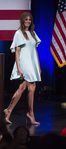 Melania Trump en el discurso de campaña en Milwaukee