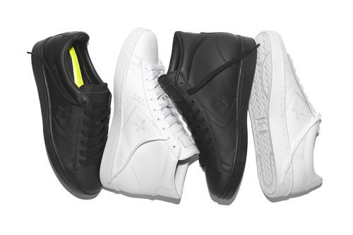 Zapatillas blancas y negras 'Pro Leather '76' de Converse y Nike