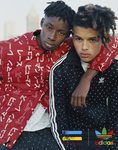 Chaquetas roja y negra de la colección de Adidas y Pharrell Williams