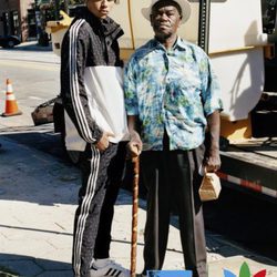 Chándal bicolor de la colección de Adidas con Pharrell Williams