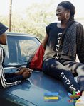 Chándal negro con estampado de la colección de Adidas con Pharrell Williams