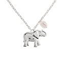 Colgante de elefante plateado de la colección de Sara Carbonero para Agatha París