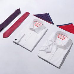 Prendas de la colección solidaria del Príncipe Carlos y Hawes & Curtis