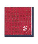 Pañuelo rojo y azul de la colección de Hawes & Curtis con el Príncipe Carlos