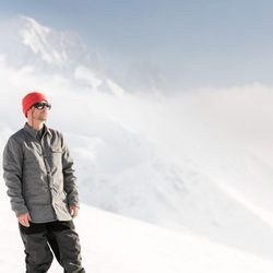 Abrigo gris de Quiksilver otoño/invierno 2016/2017