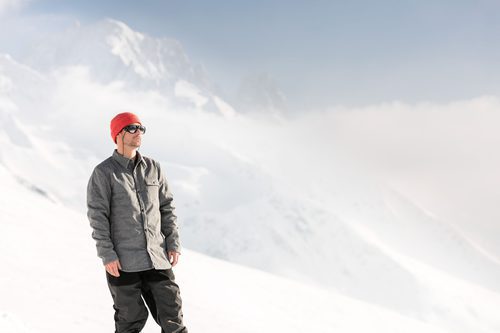 Abrigo gris de Quiksilver otoño/invierno 2016/2017