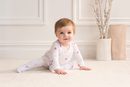 Body blanco con estampado geométrico de Aden + Anais otoño/invierno 2016/2017