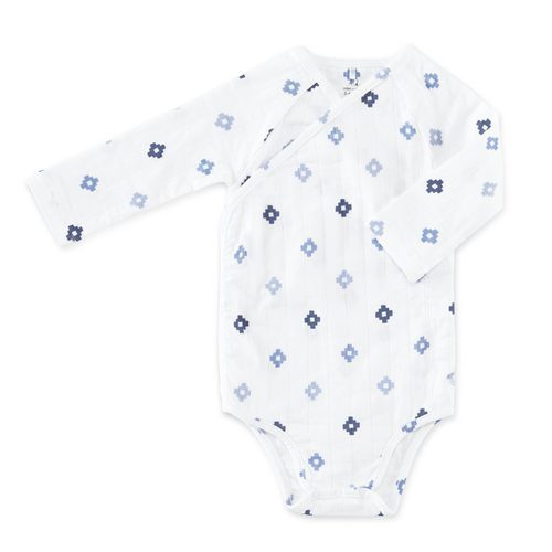 Body blanco y azul de Aden + Anais otoño/invierno 2016/2017
