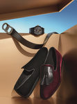 Slippers burdeos y negros para hombre de Salvatore Ferragamo para Navidad 2016