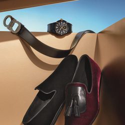 Slippers burdeos y negros para hombre de Salvatore Ferragamo para Navidad 2016