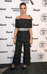 Katy Perry con un look monocromático en el 75 Aniversario del Capitol Record en Los Ángeles