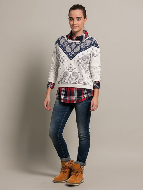 Sudadera blanca estampada de Inside otoño/invierno 2016/2017