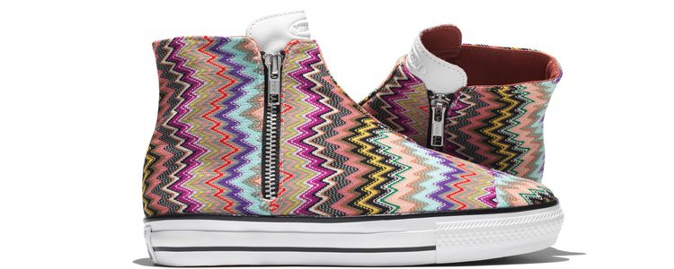 Botines estampados sin cordones de Converse y Missoni otoño/invierno 2016/2017