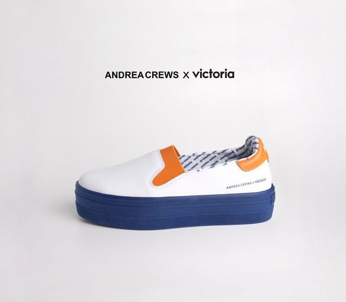 Sneakers con plataforma de la colección 'Work' de Andrea Crews y Victoria