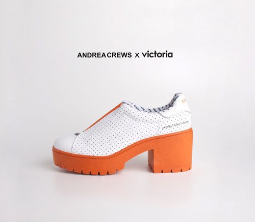 Zapatos de tacón ancho de la colección 'Work' de Andrea Crews y Victoria