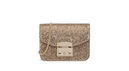 Bolso de purpurina dorada de Furla colección Navidad 2016