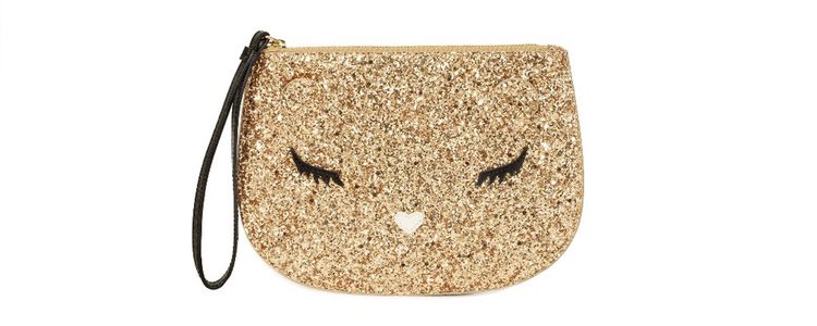 Pochette dorado de Furla colección Navidad 2016