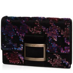 Bolso Miss Viv de lentejuelas de Roger Vivier colección Navidad 2016