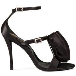Sandalia de tacón negra de Roger Vivier colección Navidad 2016