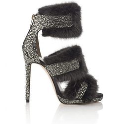 Sandalias de tacón con piedras de Jimmy Choo para Navidad 2016