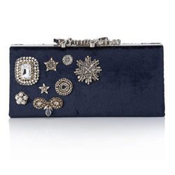 Bolso de mano azul marino de Jimmy Choo para Navidad 2016