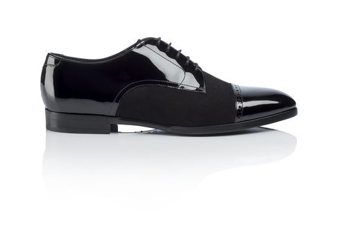 Zapatos negros de terciopelo y charol de Jimmy Choo para Navidad 2016