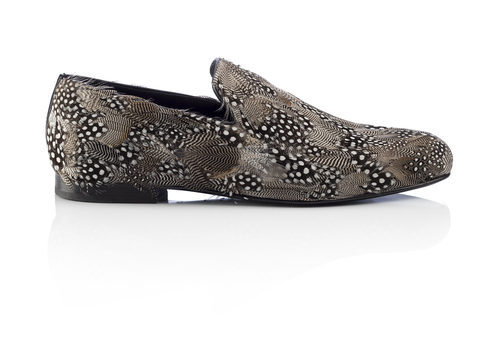 Mocasines de plumas de Jimmy Choo para Navidad 2016