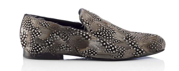 Mocasines de plumas de Jimmy Choo para Navidad 2016