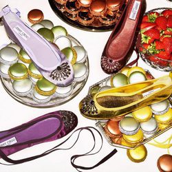 Bailarinas de varios colores de Jimmy Choo colección Crucero 2017