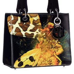 Bolso negro estampado de la colección 'Lady Art' de Dior