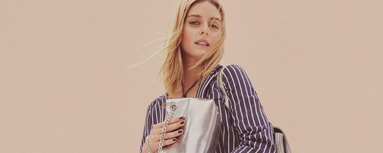 Olivia Palermo y los bolsos metalizados de MAX&Co primavera/verano 2017
