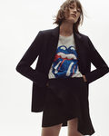 Camiseta blanca de los Rolling Stones de Zara en su colección limitada